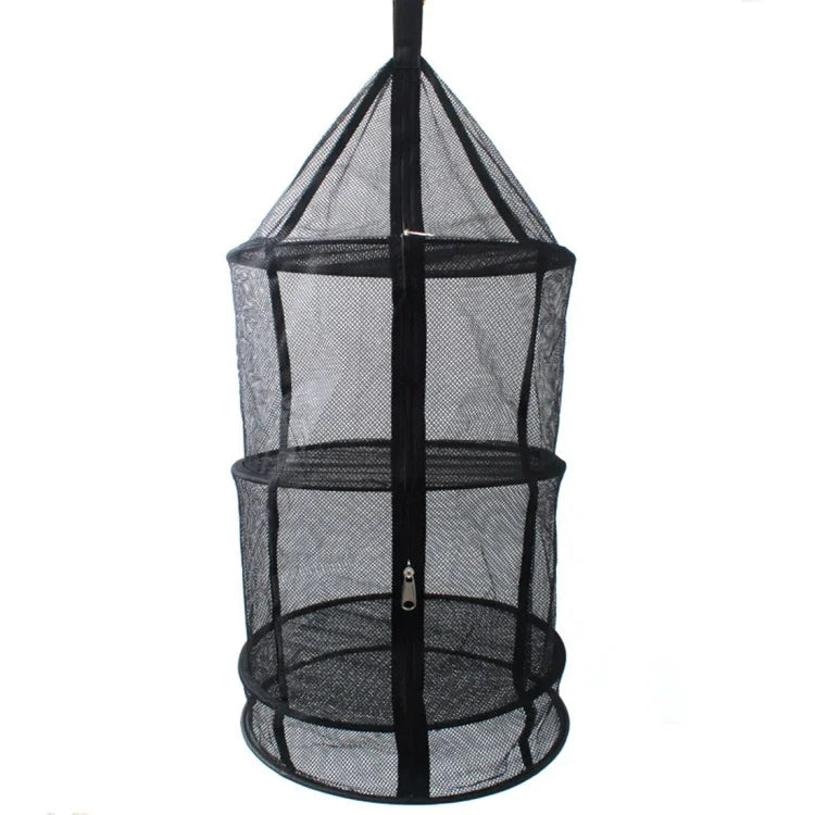 Mesa dobrável para piquenique e campismo com rede para secar legumes e frutas, prateleira para secar pratos (Preto), rede redonda para secar