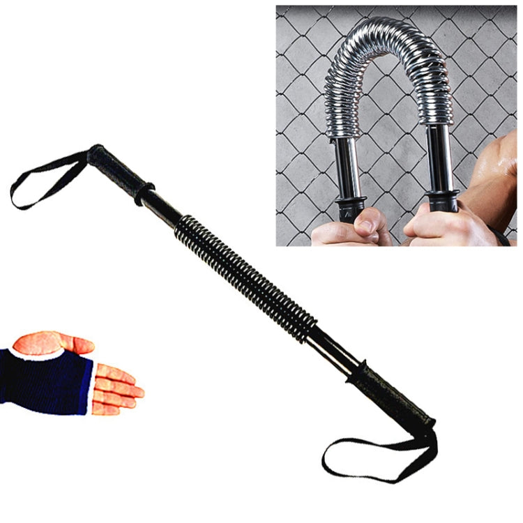 Dispositivo de Treino de Força para Braços com Mola de 60kg + Conjunto de Proteção para Mãos, 60kg