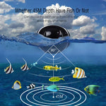 Detector de Peixes Sem Fios XJ-01 Sensor Sonar 125KHz Localizador de Profundidade 0,6-36m com Ecrã LCD de 2,4 polegadas e Antena, Sensor de Temperatura da Água Integrado, XJ-01