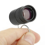 2.5x17.5mm Mini Pocket Miniature Telescope with Finger Buckle, 2.5x17.5 Black, 2.5x17.5 Gold