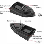 Barco de Isco RC Inteligente D16 com Capacidade de Carga de 2kg e Alcance de 500M, D16