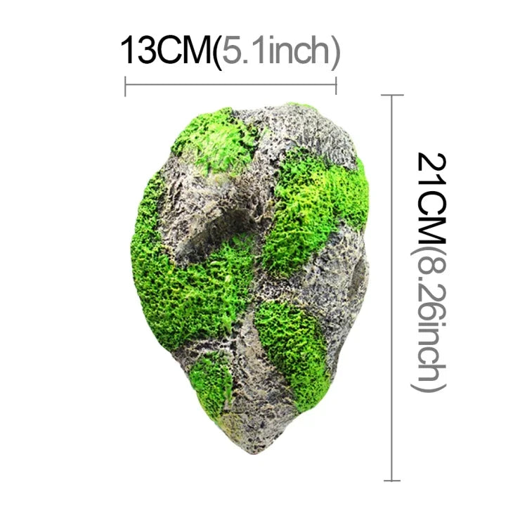 Decoração para Aquário Pedra Pomes Flutuante Suspensa Tanque de Peixes Artificial Musgo Acuarios Pedra Voadora Ornamento Aquático Paisagem, Tamanho Grande: 13,0 x 21,0cm, Pedra Flutuante Tamanho Grande: 13,0 x 21,0cm