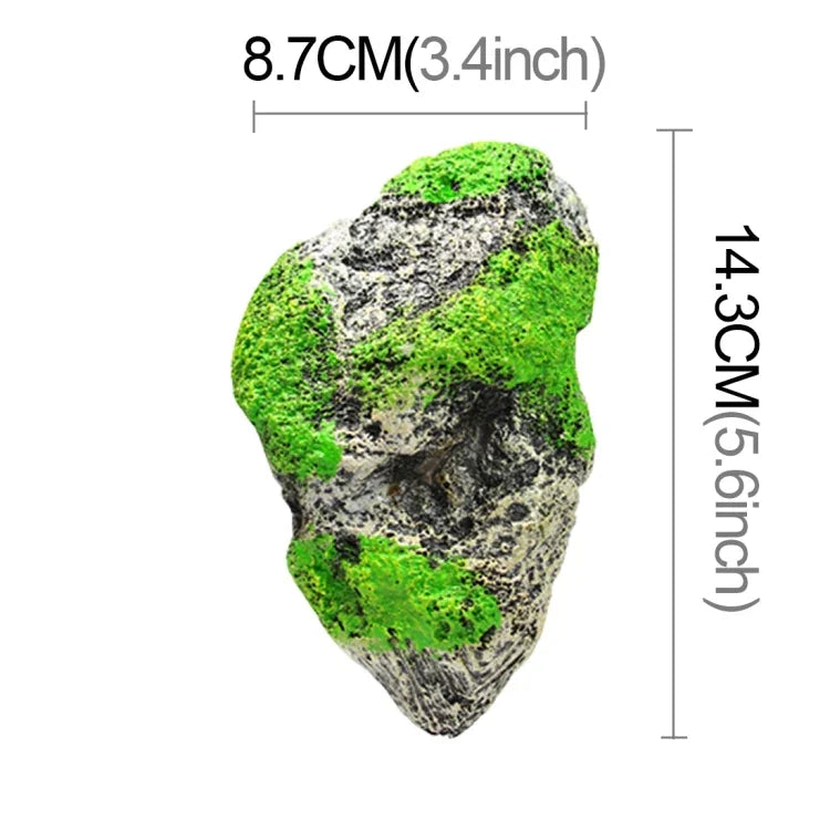 Decoração para Aquário Pedra Pomes Flutuante Suspensa Tanque de Peixes Artificial Musgo Acuarios Pedra Voadora Ornamento Aquático Paisagem, Tamanho Médio: 8,7 x 14,3cm, Pedra Flutuante Tamanho Médio: 8,7 x 14,3cm