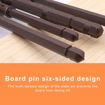 10 PCS Pregos Invisíveis para Prateleira de Parede com Placa Oculta, 10x145mm, 10x145mm
