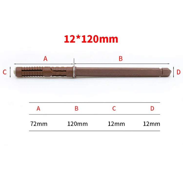 10 PCS Pregos Invisíveis para Prateleira de Parede com Placa Oculta, 12x120mm, 12x120mm