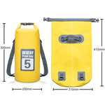 Saco Seco Impermeável para Exterior com Alças Duplas para os Ombros, Capacidade: 5L, 5L