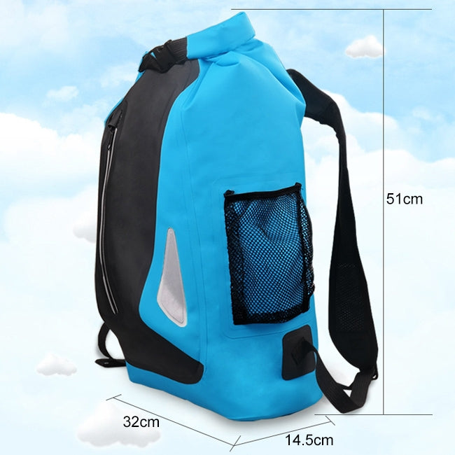 Saco Seco Impermeável para Exterior com Alças Duplas para os Ombros Saco Barril em PVC, Capacidade: 25L