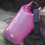 Saco seco impermeável exterior com alça única, saco de barril em PVC, capacidade: 5L, 5L