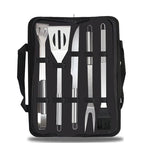 Conjunto de loiça para exterior 5 em 1, conjunto de ferramentas para camping, churrasco e piquenique, 5 em 1