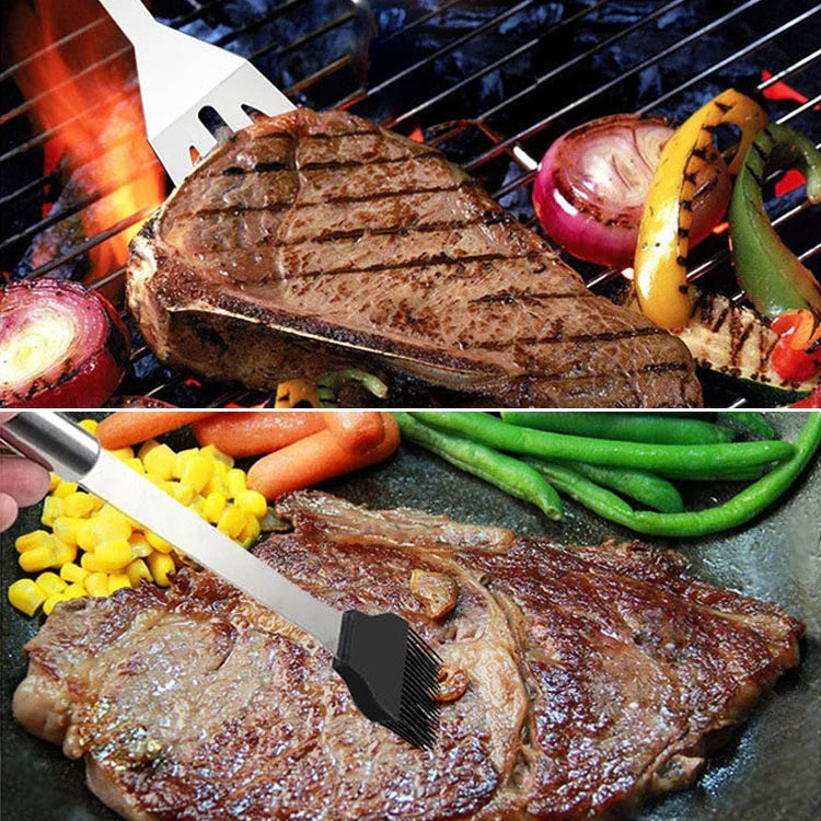 Conjunto de Talheres 20 em 1 para Exterior Talheres para Campismo e Churrasco Conjunto de Ferramentas para Piquenique, 20 em 1