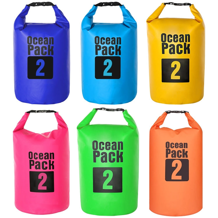 Saco Impermeável para Exterior Saco Seco de PVC, Capacidade: 2L, Capacidade: 2L (Azul Escuro), Capacidade: 2L (Laranja), Capacidade: 2L (Verde), Capacidade: 2L (Amarelo)