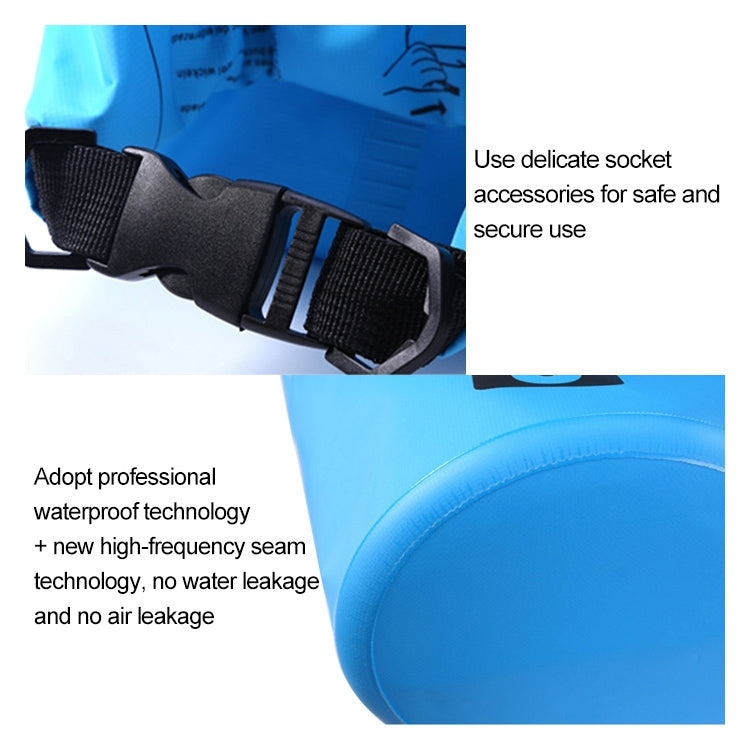 Saco Impermeável para Exterior Saco Seco de PVC, Capacidade: 2L, Capacidade: 2L (Azul Escuro), Capacidade: 2L (Laranja), Capacidade: 2L (Verde), Capacidade: 2L (Amarelo)