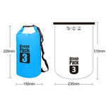 Outdoor Waterproof Single Shoulder Bag Dry Sack PVC Barrel Bag, Capacity: 3L, Capacity: 3L (Black), Capacity: 3L (Dark Blue), Capacity: 3L (Orange), Capacity: 3L (Pink), Capacity: 3L (Green), Capacity: 3L (Sky Blue), Capacity: 3L (Yellow)