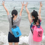 Outdoor Waterproof Single Shoulder Bag Dry Sack PVC Barrel Bag, Capacity: 3L, Capacity: 3L (Black), Capacity: 3L (Dark Blue), Capacity: 3L (Orange), Capacity: 3L (Pink), Capacity: 3L (Green), Capacity: 3L (Sky Blue), Capacity: 3L (Yellow)