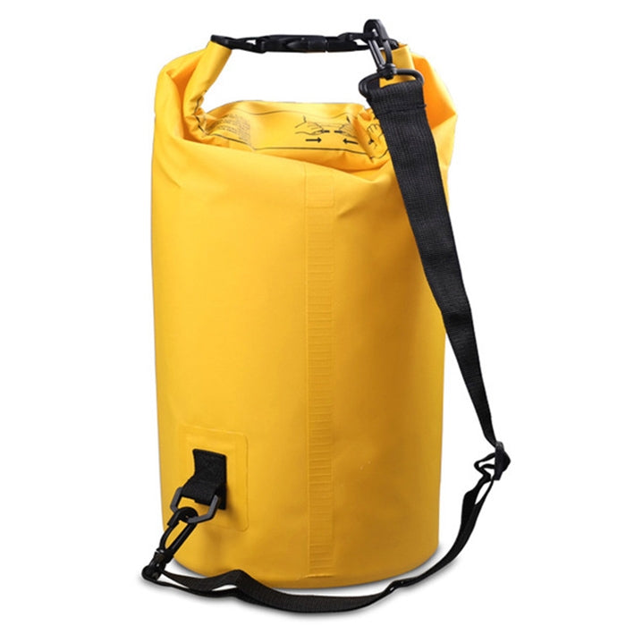 Outdoor Waterproof Single Shoulder Bag Dry Sack PVC Barrel Bag, Capacity: 3L, Capacity: 3L (Black), Capacity: 3L (Dark Blue), Capacity: 3L (Orange), Capacity: 3L (Pink), Capacity: 3L (Green), Capacity: 3L (Sky Blue), Capacity: 3L (Yellow)