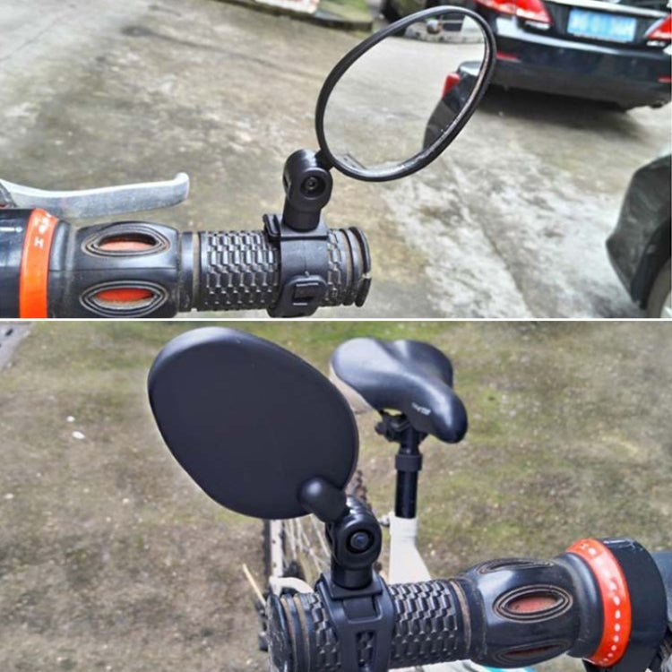 Espelho Retrovisor de Silicone para Bicicleta de Montanha com Liberação Rápida e Rotação de 360 Graus, Espelho Retrovisor