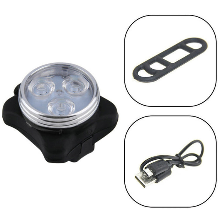 Conjunto de Farol e Luz Traseira para Bicicleta com Contas LED COB 160LM Luz Branca, Carregamento USB, Quatro Velocidades, à Prova de Água