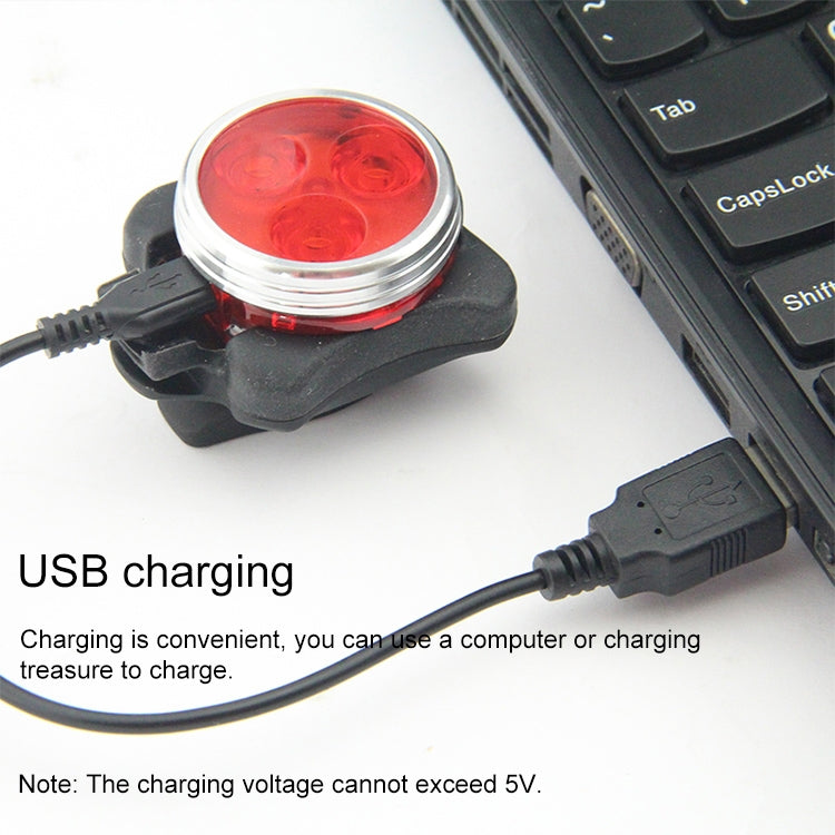 Conjunto de Farol e Luz Traseira para Bicicleta com Contas LED COB 160LM Luz Branca, Carregamento USB, Quatro Velocidades, à Prova de Água