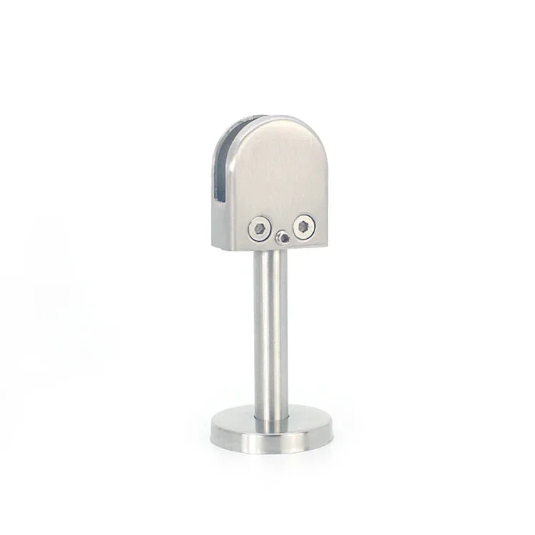 Clipe de Fixação para Vara de Suporte de Boca de Peixe em Vidro em Aço Inoxidável 304 com Vara 14x80mm, Especificação: S, S, com Vara 14x80mm