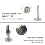 Clipe de Fixação para Vara de Suporte de Boca de Peixe em Vidro em Aço Inoxidável 304 com Vara 14x40mm, Especificação: M, M, com Vara 14x40mm