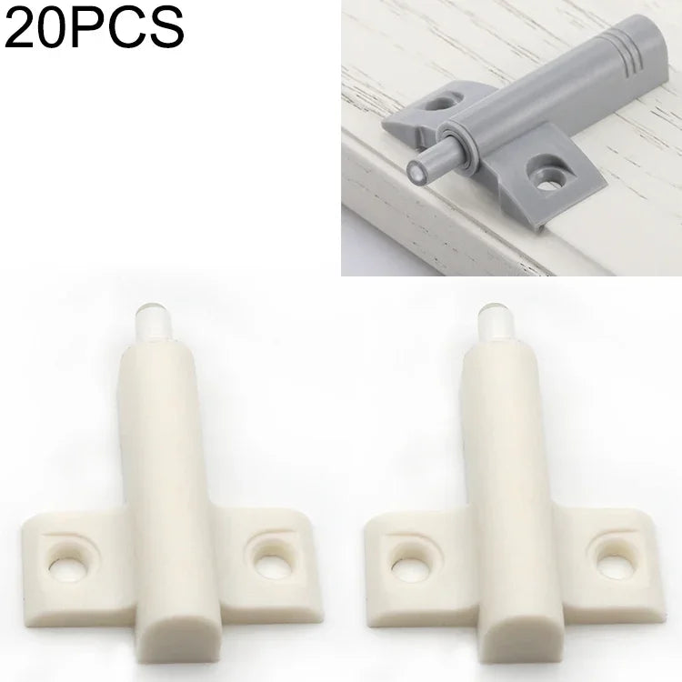 20 PCS Amortecedor Anticolisão para Porta de Armário em Forma de Avião, Amortecedor Traseiro (Cinza), Amortecedor Traseiro (Branco)