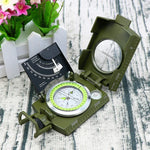GoldGood K4074 Bússola Americana Prismática de Bolso Militar Multi-funções para Viagens Geológicas ao Ar Livre com Visor Luminoso, K4074