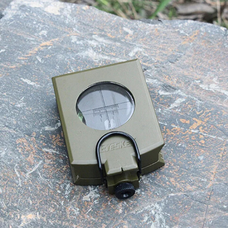 GoldGood K4074 Bússola Americana Prismática de Bolso Militar Multi-funções para Viagens Geológicas ao Ar Livre com Visor Luminoso, K4074