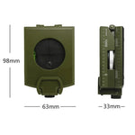 GoldGood K4074 Bússola Americana Prismática de Bolso Militar Multi-funções para Viagens Geológicas ao Ar Livre com Visor Luminoso, K4074