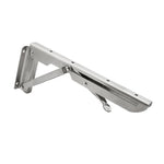 2 PCS Prateleira de Armazenamento Dobrável Montada na Parede Tipo K em Aço Inoxidável com Mola de 10 polegadas para Mesa de Jantar, 10 polegadas