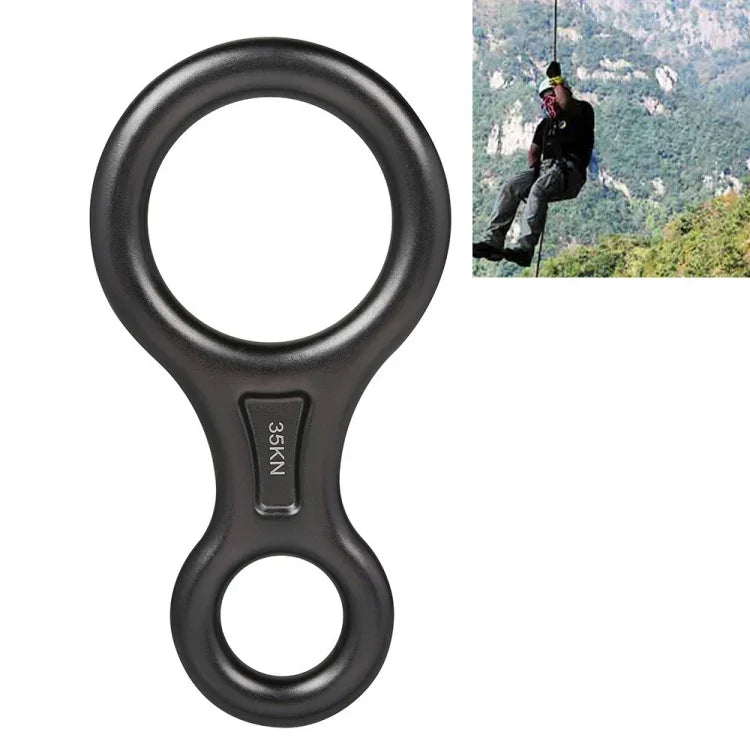 Dispositivo de Descida para Resgate em Escalada Figura 8, Equipamento de Rapel e Segurança (Preto), TP8601P (Preto), TP8601P (Prateado), TP8601P (Vermelho), TP8601P (Azul), TP8601P (Dourado), TP8601P (Laranja), TP8601P (Cinza Escuro)