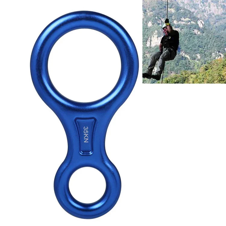 Dispositivo de Descida para Resgate em Escalada Figura 8, Equipamento de Rapel e Segurança (Preto), TP8601P (Preto), TP8601P (Prateado), TP8601P (Vermelho), TP8601P (Azul), TP8601P (Dourado), TP8601P (Laranja), TP8601P (Cinza Escuro)