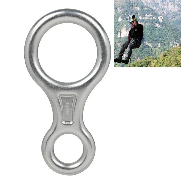 Dispositivo de Descida para Resgate em Escalada Figura 8, Equipamento de Rapel e Segurança (Preto), TP8601P (Preto), TP8601P (Prateado), TP8601P (Vermelho), TP8601P (Azul), TP8601P (Dourado), TP8601P (Laranja), TP8601P (Cinza Escuro)