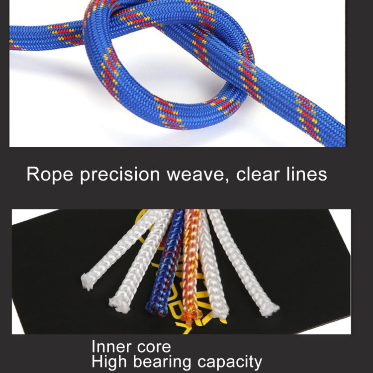 Corda auxiliar para escalada, corda estática de segurança para resgate, comprimento: 10m, diâmetro: 10mm, comprimento: 10m, diâmetro: 10mm