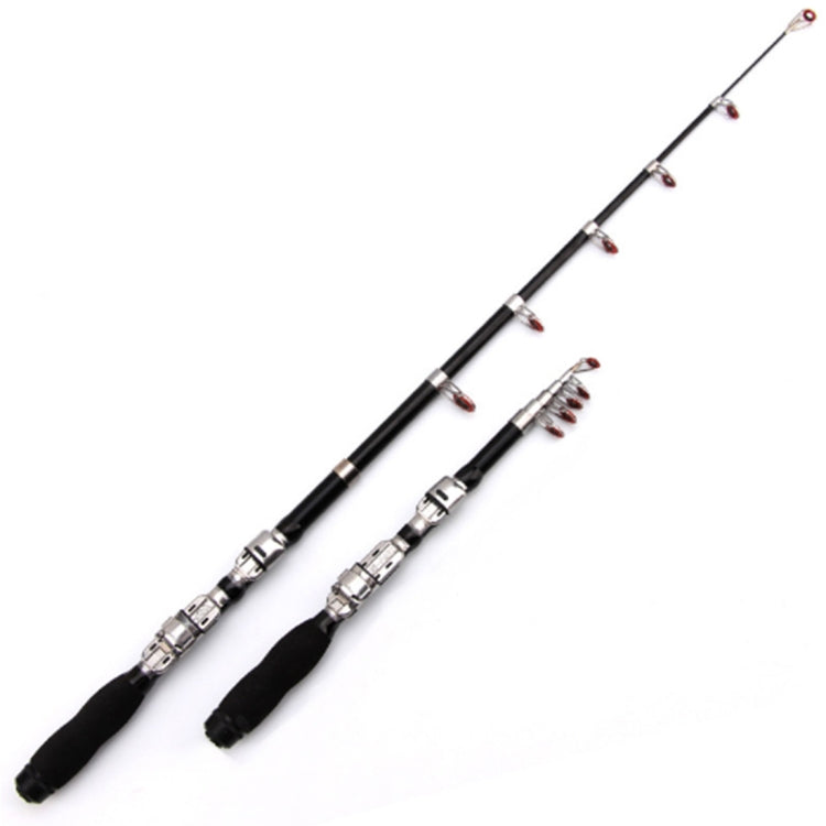 Cana de Pesca Telescópica Portátil para Pesca Marinha de 37cm, Comprimento Estendido: 2,3m, 2,3m