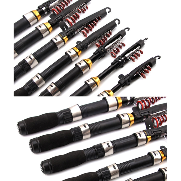 Cana de Pesca Telescópica Portátil para Pesca Marinha de 32cm, Comprimento Estendido: 1,5m, 1,5m