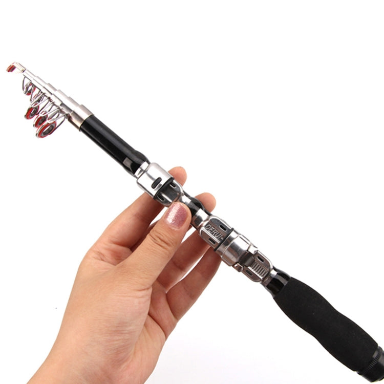 Cana de Pesca Telescópica Portátil para Pesca Marinha de 30cm, Comprimento Estendido: 1,0m, 1,0m