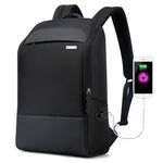 Bopai 751-006881 Mala de Ombro Dupla Empresarial Antirroubo Impermeável de Grande Capacidade, com Porta USB para Carregamento, Tamanho: 30x14x44cm, 751-006881