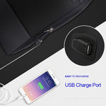 Bopai 751-006881 Mala de Ombro Dupla Empresarial Antirroubo Impermeável de Grande Capacidade, com Porta USB para Carregamento, Tamanho: 30x14x44cm, 751-006881
