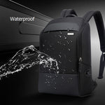Bopai 751-006881 Mala de Ombro Dupla Empresarial Antirroubo Impermeável de Grande Capacidade, com Porta USB para Carregamento, Tamanho: 30x14x44cm, 751-006881