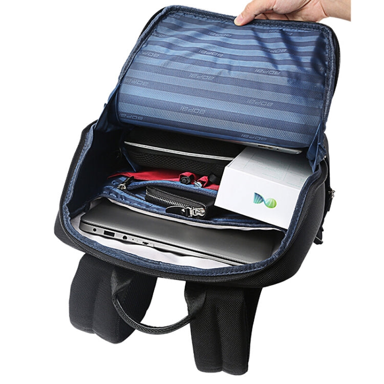 Bopai 751-006881 Mala de Ombro Dupla Empresarial Antirroubo Impermeável de Grande Capacidade, com Porta USB para Carregamento, Tamanho: 30x14x44cm, 751-006881