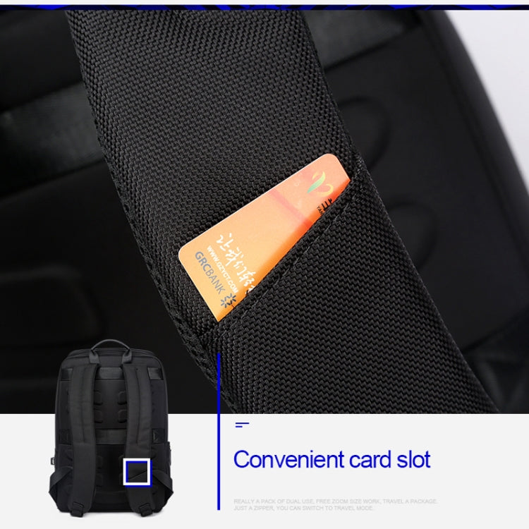 Bopai 751-006881 Mala de Ombro Dupla Empresarial Antirroubo Impermeável de Grande Capacidade, com Porta USB para Carregamento, Tamanho: 30x14x44cm, 751-006881