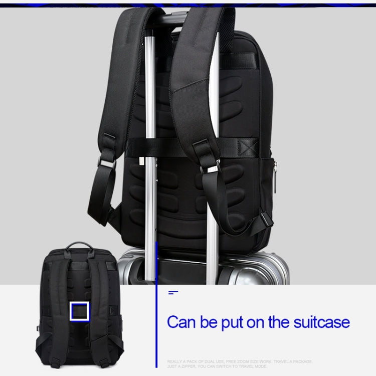 Bopai 751-006881 Mala de Ombro Dupla Empresarial Antirroubo Impermeável de Grande Capacidade, com Porta USB para Carregamento, Tamanho: 30x14x44cm, 751-006881