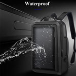 Bopai 751-006551 Mochila Empresarial Casual de Grande Capacidade e Respirável para Portátil com Interface USB Externa, Tamanho: 30 x 12 x 44cm, 751-006551