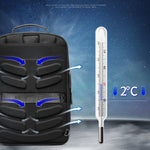 Bopai 751-006551 Mochila Empresarial Casual de Grande Capacidade e Respirável para Portátil com Interface USB Externa, Tamanho: 30 x 12 x 44cm, 751-006551