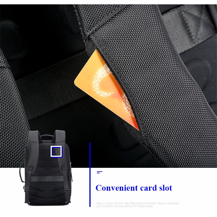 Bopai 751-006551 Mochila Empresarial Casual de Grande Capacidade e Respirável para Portátil com Interface USB Externa, Tamanho: 30 x 12 x 44cm, 751-006551