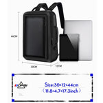 Bopai 751-006551 Mochila Empresarial Casual de Grande Capacidade e Respirável para Portátil com Interface USB Externa, Tamanho: 30 x 12 x 44cm, 751-006551