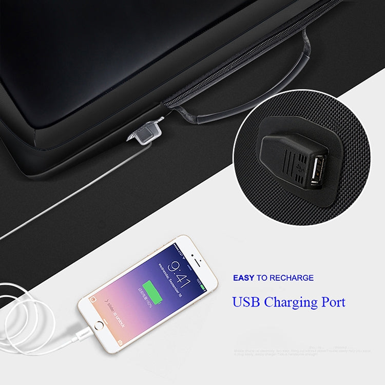 Bopai 751-006551 Mochila Empresarial Casual de Grande Capacidade e Respirável para Portátil com Interface USB Externa, Tamanho: 30 x 12 x 44cm, 751-006551