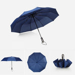 Guarda-chuva automático leve portátil de três dobras impermeável anti-UV
