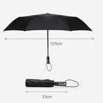 Guarda-chuva automático leve portátil de três dobras impermeável anti-UV