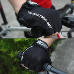 BaseCamp BC-204 Luvas de Ciclismo Meio Dedo em Lycra, Tamanho: XL, Tamanho: XL